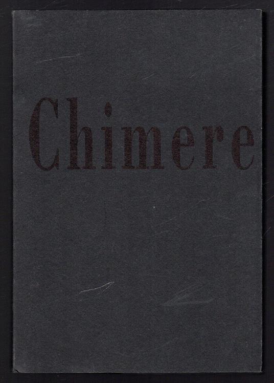 Chimere - David Palterer - copertina