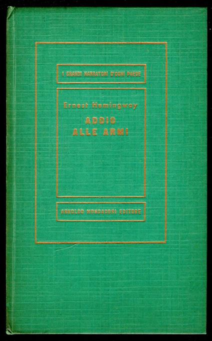 Addio alle armi - Ernest Hemingway - copertina