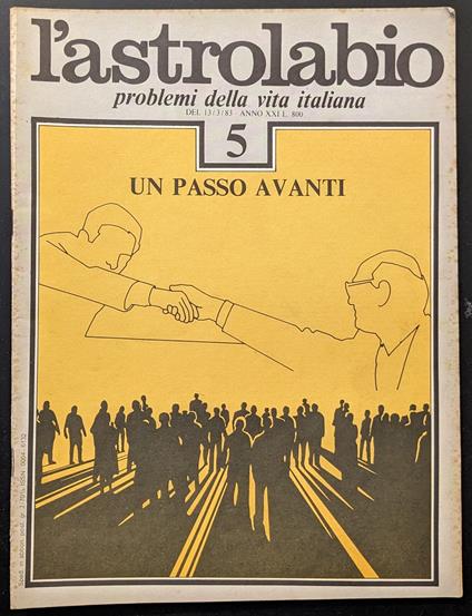 L' astrolabio 5 - copertina