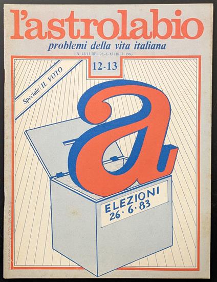 L' astrolabio 12/13 - copertina
