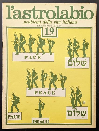 L' astrolabio 19 - copertina