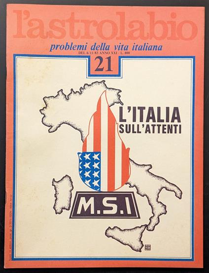 L' astrolabio 21 - copertina