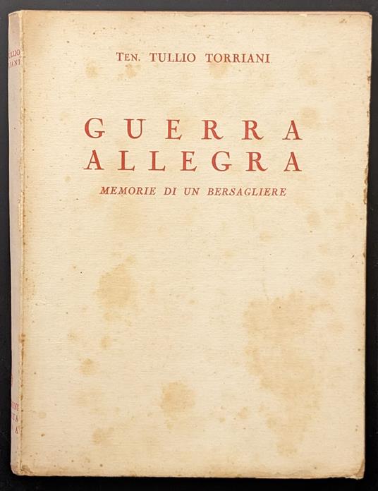 Guerra allegra. Memorie di un bersagliere - copertina