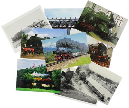 Locomotive A Vapore Tedesche E Francesi - 9 Cartoline Postali - copertina