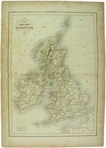 Carte Des Iles Britanniques - 1838