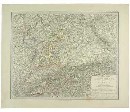 Sud-Westliches Deutschland Und Die Schweiz Bearbeitet Von C.Vogel - copertina