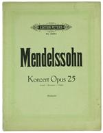 Konzert Für Klavier Und Orchester Opus 25. Herausgegeben Von Adolf Ruthardt. Spartito