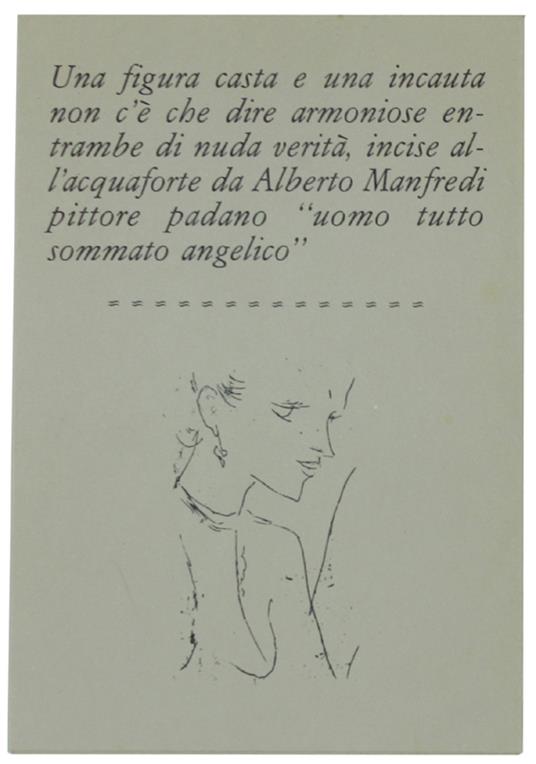 Una Figura Casta E Una Incauta... I Libretti Di Mal'Aria 400 - Alberto Manfredini - copertina