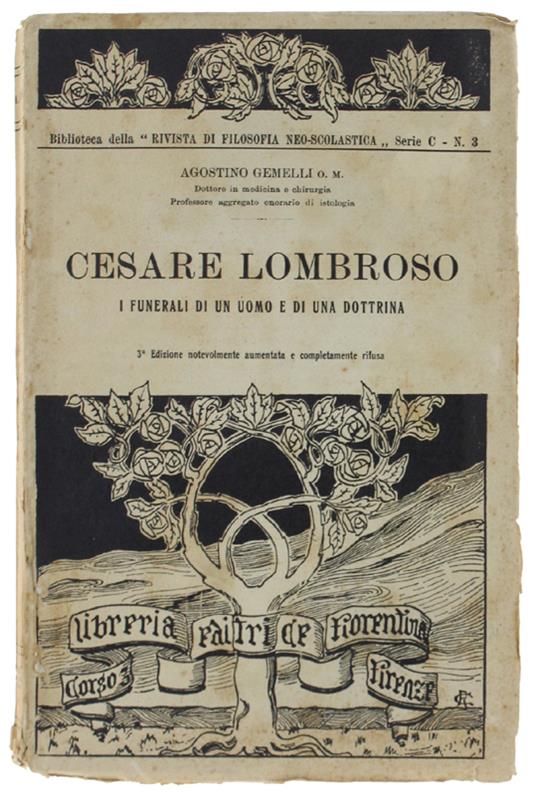 Cesare Lombroso. I Funerali Di Un Uomo E Di Una Dottrina - Agostino Gemelli - copertina