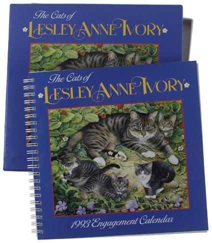 The Cats Of Lesley Anne Ivory. 1993 Engagement Calendar - copertina
