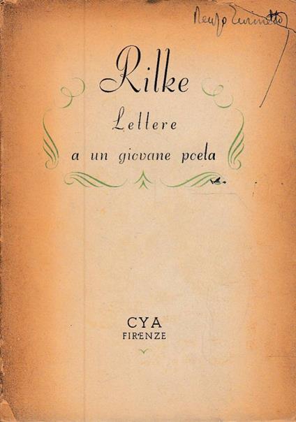 Lettere a un giovane poeta - Rainer Maria Rilke - copertina