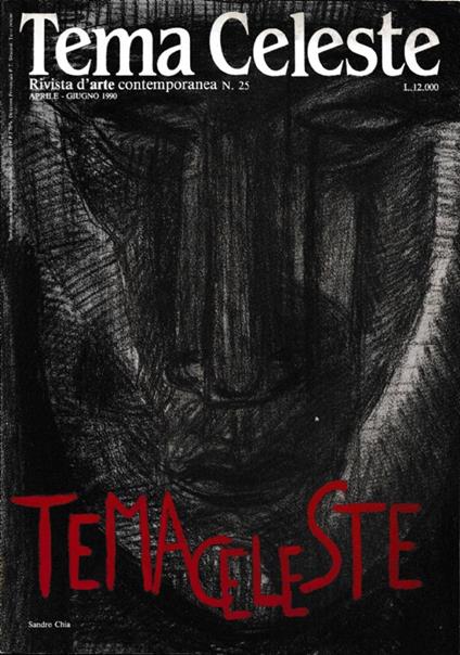 Tema Celeste. Rivista d’Arte contemporanea. N. 25, aprile-giugno 1990 - copertina