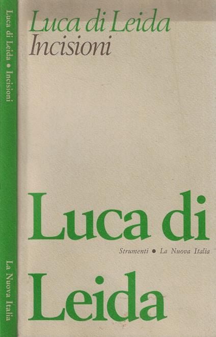 Incisioni - Luca Di Leida - copertina
