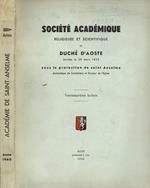 Société Académique Religieuse et Scientifique du Duché d'Aoste fondée le 29 mars 1855 sous la protection de saint Anselme Archeveque de Cantorbéry de l'Eglise. Trenteseptième bulletin