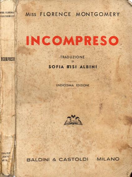 Incompreso - Florence Montgomery - copertina