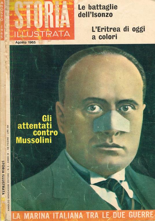Storia illustrata. N.8, anno IX, agosto 1965 - Gino Pugnetti - copertina