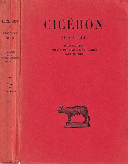 Discours - M. Tullio Cicerone - copertina