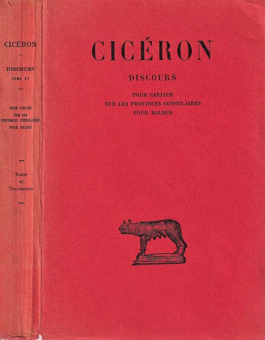 Discours - M. Tullio Cicerone - copertina