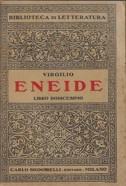 Eneide Libro XII - Publio Virgilio Marone - copertina