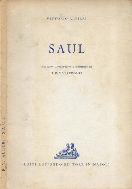 Saul - Vittorio Alfieri - copertina