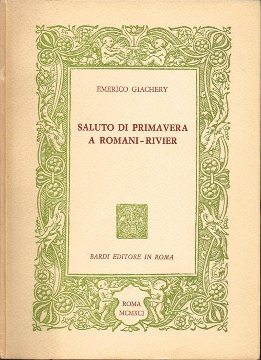 Saluto di primavera a Romani - Rivier - Emerico Giachery - copertina