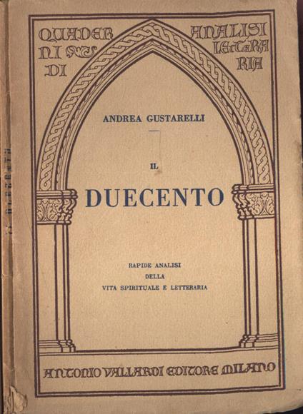Il Duecento - Andrea Gustarelli - copertina