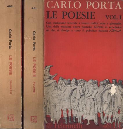 Le poesie Vol. I - II - Carlo Porta - copertina
