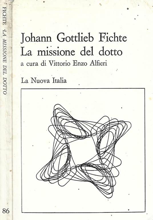 La missione del dotto - J. Gottlieb Fichte - copertina