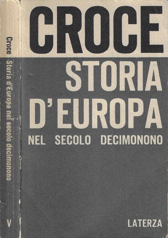 Storia d'Europa - Benedetto Croce - copertina
