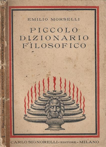Piccolo dizionario filosofico - Emilio Morselli - copertina