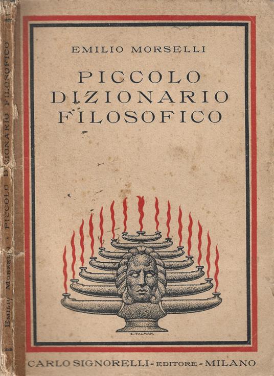 Piccolo dizionario filosofico - Emilio Morselli - copertina