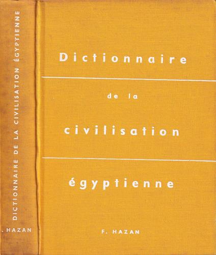 Dictionnaire de la civilisation égyptienne - Georges Posener - copertina