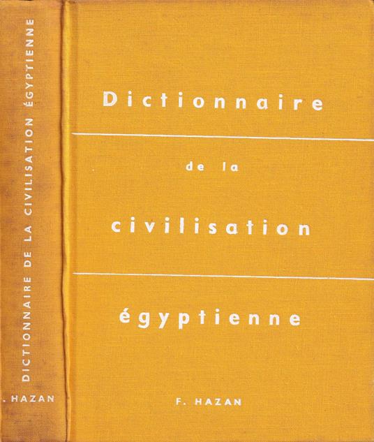 Dictionnaire de la civilisation égyptienne - Georges Posener - copertina
