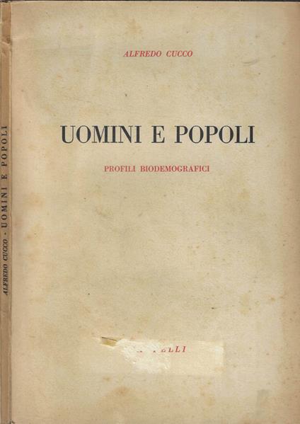 Uomini e popoli - Alfredo Cucco - copertina