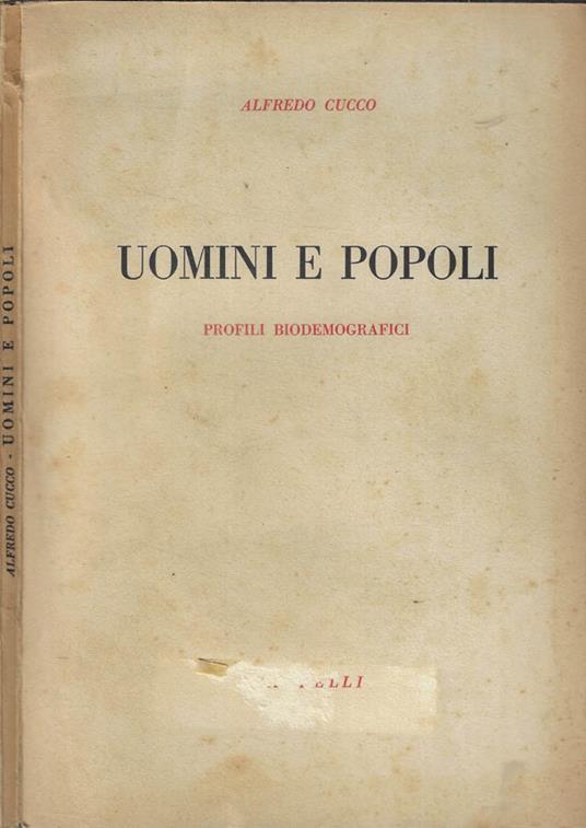 Uomini e popoli - Alfredo Cucco - copertina