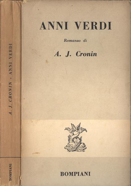 Anni verdi - A. Joseph Cronin - copertina