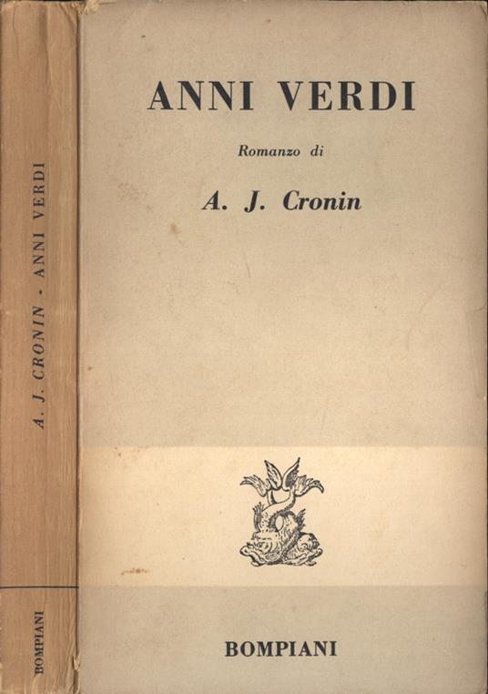 Anni verdi - A. Joseph Cronin - copertina
