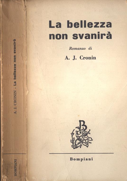 La bellezza non svanirà - A. Joseph Cronin - copertina