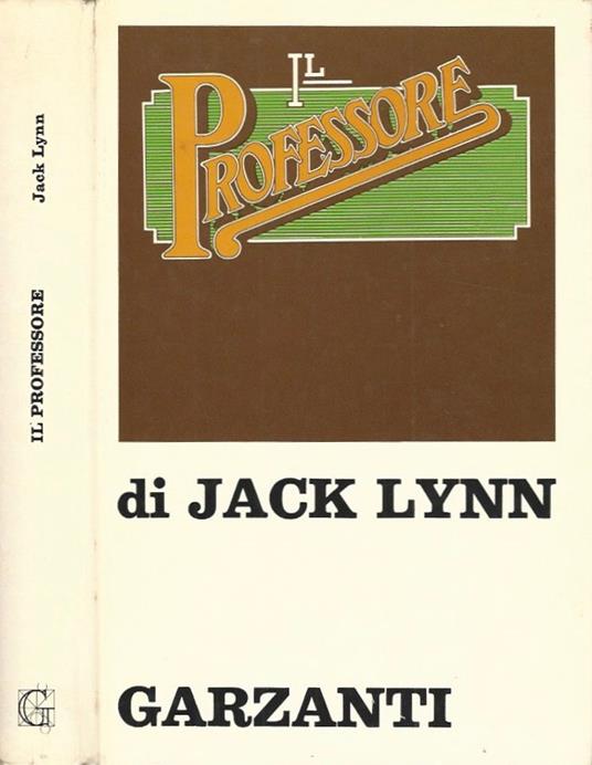 Il professore - Jack Lynn - copertina