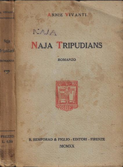 Naja tripudians - Annie Vivanti - copertina