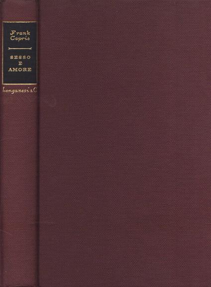 Sesso e amore - Frank S. Caprio - copertina