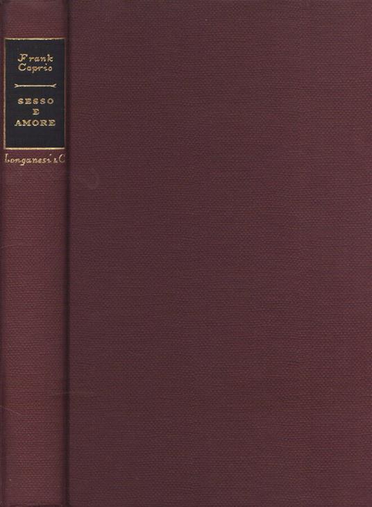 Sesso e amore - Frank S. Caprio - copertina