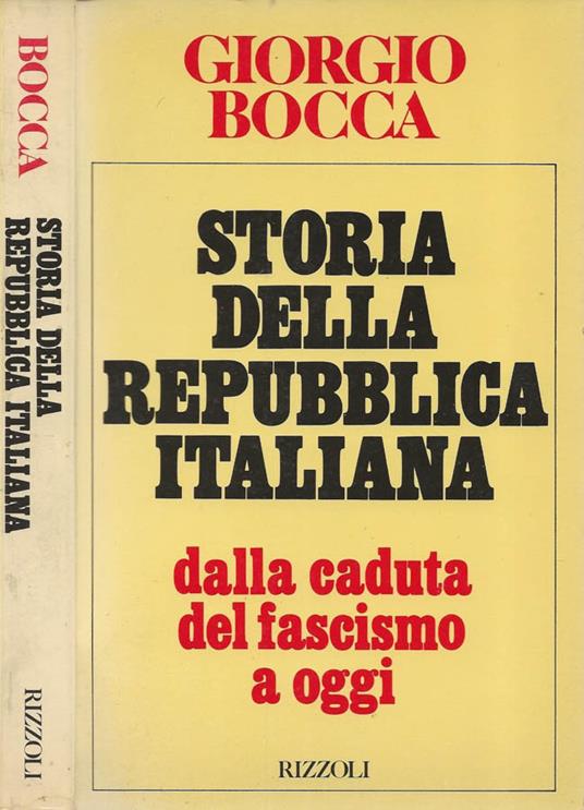 Storia della Repubblica Italiana - Giorgio Bocca - copertina