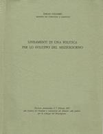 Lineamenti di una politica per lo sviluppo del mezzogiorno