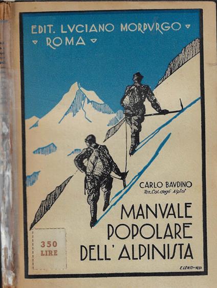 Manuale popolare dell'alpinista - Carlo Baudino - copertina