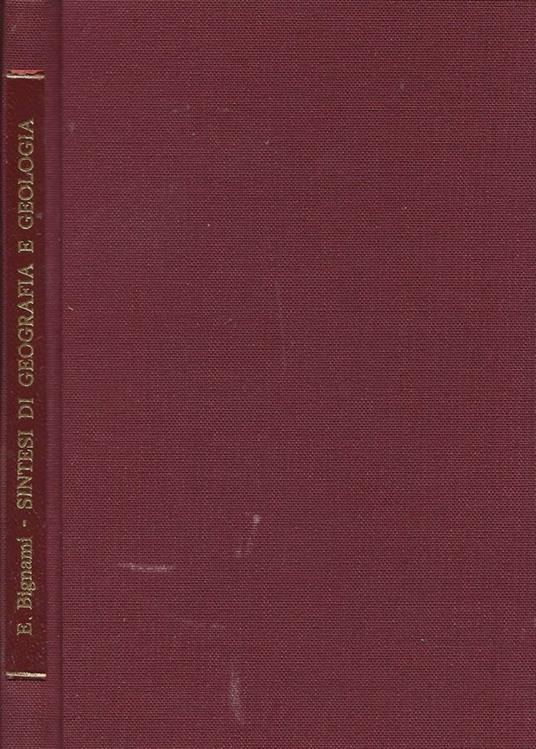 Sintesi di Geografia fisica e antropica - Geologia (per gli esami di maturità classica e scientifica, per l'abilitazione magistrale) - Mario Tobia - copertina