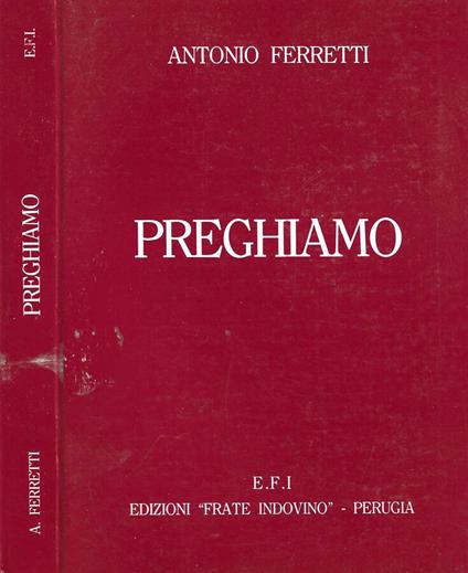 Preghiamo - Antonio Ferretti - copertina