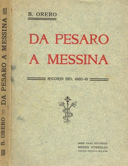 Da Pesaro a Messina - copertina