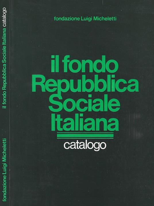 Il fondo Repubblica Sociale Italiana - copertina