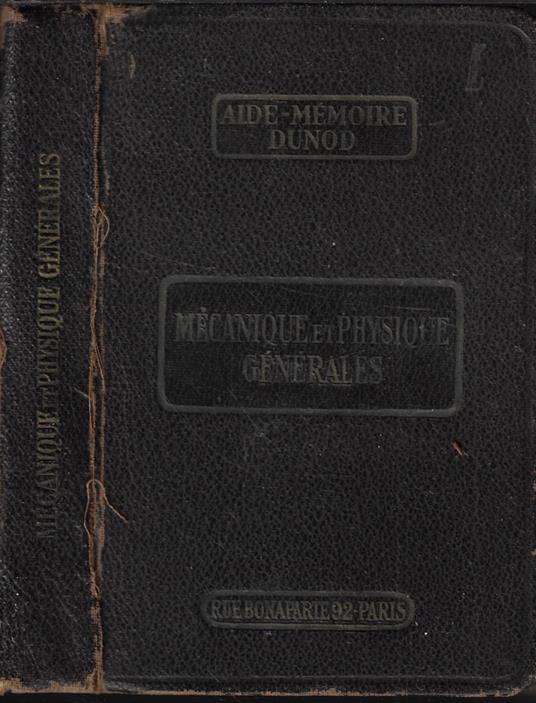 Mecanique et physique generales - copertina